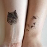 Фото рисунка тату кошка 09.10.2018 №304 - cat tattoo - tattoo-photo.ru