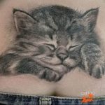 Фото рисунка тату кошка 09.10.2018 №317 - cat tattoo - tattoo-photo.ru