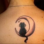 Фото рисунка тату кошка 09.10.2018 №327 - cat tattoo - tattoo-photo.ru