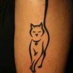 Фото рисунка тату кошка 09.10.2018 №332 - cat tattoo - tattoo-photo.ru
