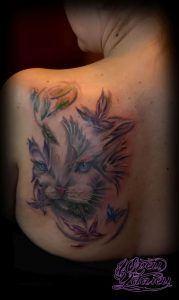 Фото рисунка тату кошка 09.10.2018 №343 - cat tattoo - tattoo-photo.ru