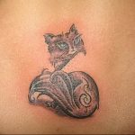 Фото рисунка тату кошка 09.10.2018 №350 - cat tattoo - tattoo-photo.ru
