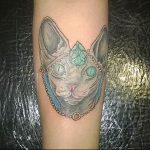 Фото рисунка тату кошка 09.10.2018 №368 - cat tattoo - tattoo-photo.ru