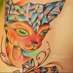 Фото рисунка тату кошка 09.10.2018 №371 - cat tattoo - tattoo-photo.ru