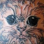 Фото рисунка тату кошка 09.10.2018 №381 - cat tattoo - tattoo-photo.ru