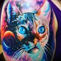 Фото рисунка тату кошка 09.10.2018 №392 - cat tattoo - tattoo-photo.ru