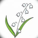 Фото рисунка тату ландыш 12.10.2018 №016 - tattoo lily of the valley - tattoo-photo.ru