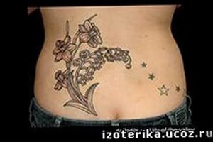 Фото рисунка тату ландыш 12.10.2018 №038 - tattoo lily of the valley - tattoo-photo.ru