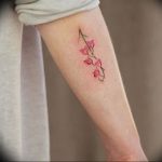 Фото рисунка тату ландыш 12.10.2018 №040 - tattoo lily of the valley - tattoo-photo.ru