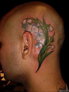 Фото рисунка тату ландыш 12.10.2018 №051 - tattoo lily of the valley - tattoo-photo.ru