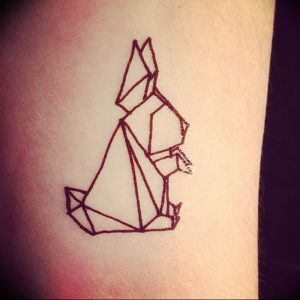 Фото рисунка тату оригами 12.10.2018 №011 - origami tattoo - tattoo-photo.ru