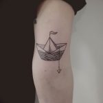 Фото рисунка тату оригами 12.10.2018 №013 - origami tattoo - tattoo-photo.ru