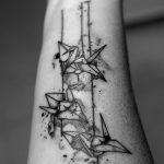 Фото рисунка тату оригами 12.10.2018 №014 - origami tattoo - tattoo-photo.ru