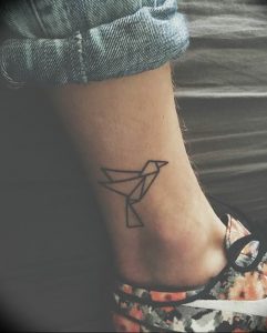 Фото рисунка тату оригами 12.10.2018 №018 - origami tattoo - tattoo-photo.ru