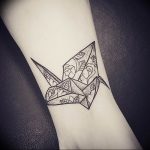 Фото рисунка тату оригами 12.10.2018 №019 - origami tattoo - tattoo-photo.ru