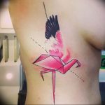 Фото рисунка тату оригами 12.10.2018 №021 - origami tattoo - tattoo-photo.ru