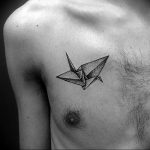 Фото рисунка тату оригами 12.10.2018 №022 - origami tattoo - tattoo-photo.ru