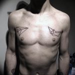 Фото рисунка тату оригами 12.10.2018 №024 - origami tattoo - tattoo-photo.ru