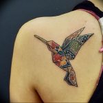 Фото рисунка тату оригами 12.10.2018 №027 - origami tattoo - tattoo-photo.ru