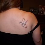 Фото рисунка тату оригами 12.10.2018 №037 - origami tattoo - tattoo-photo.ru