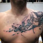 Фото рисунка тату оригами 12.10.2018 №041 - origami tattoo - tattoo-photo.ru