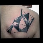 Фото рисунка тату оригами 12.10.2018 №042 - origami tattoo - tattoo-photo.ru