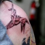 Фото рисунка тату оригами 12.10.2018 №043 - origami tattoo - tattoo-photo.ru