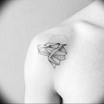 Фото рисунка тату оригами 12.10.2018 №045 - origami tattoo - tattoo-photo.ru