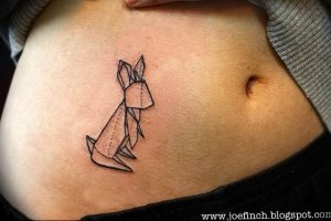 Фото рисунка тату оригами 12.10.2018 №056 - origami tattoo - tattoo-photo.ru