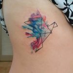 Фото рисунка тату оригами 12.10.2018 №057 - origami tattoo - tattoo-photo.ru