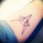 Фото рисунка тату оригами 12.10.2018 №063 - origami tattoo - tattoo-photo.ru