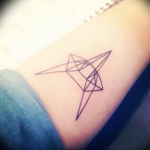 Фото рисунка тату оригами 12.10.2018 №063 - origami tattoo - tattoo-photo.ru