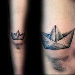 Фото рисунка тату оригами 12.10.2018 №067 - origami tattoo - tattoo-photo.ru