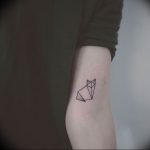 Фото рисунка тату оригами 12.10.2018 №072 - origami tattoo - tattoo-photo.ru