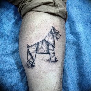 Фото рисунка тату оригами 12.10.2018 №076 - origami tattoo - tattoo-photo.ru