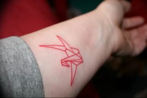 Фото рисунка тату оригами 12.10.2018 №080 - origami tattoo - tattoo-photo.ru