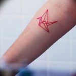 Фото рисунка тату оригами 12.10.2018 №089 - origami tattoo - tattoo-photo.ru