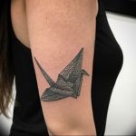 Фото рисунка тату оригами 12.10.2018 №092 - origami tattoo - tattoo-photo.ru