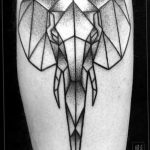 origami bird tattoo Elegant Geometric Elefant Origami Tattoo Bla