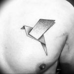 Фото рисунка тату оригами 12.10.2018 №096 - origami tattoo - tattoo-photo.ru