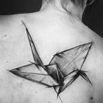 Фото рисунка тату оригами 12.10.2018 №103 - origami tattoo - tattoo-photo.ru