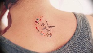 Фото рисунка тату оригами 12.10.2018 №104 - origami tattoo - tattoo-photo.ru