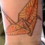 Фото рисунка тату оригами 12.10.2018 №105 - origami tattoo - tattoo-photo.ru