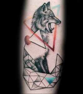 Фото рисунка тату оригами 12.10.2018 №109 - origami tattoo - tattoo-photo.ru