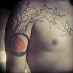 Фото рисунка тату оригами 12.10.2018 №111 - origami tattoo - tattoo-photo.ru