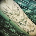 Фото рисунка тату оригами 12.10.2018 №113 - origami tattoo - tattoo-photo.ru