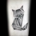 Фото рисунка тату оригами 12.10.2018 №115 - origami tattoo - tattoo-photo.ru