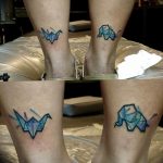 Фото рисунка тату оригами 12.10.2018 №117 - origami tattoo - tattoo-photo.ru