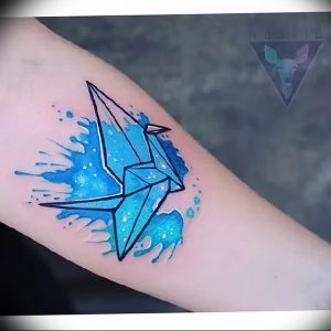 Фото рисунка тату оригами 12.10.2018 №121 - origami tattoo - tattoo-photo.ru