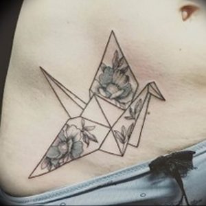Фото рисунка тату оригами 12.10.2018 №123 - origami tattoo - tattoo-photo.ru
